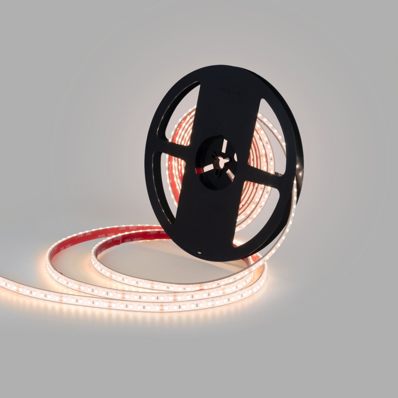 LED Strip 24V DC Dompelbaar - Enkele kleur - 9.6W/m - 10mm - IP68 - 5 meter - 120ch/m