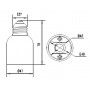 Adapter E27 naar E40 draad