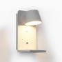 Wandleeslamp met USB-poort "BASKOP W" - 6W - Draadloze oplaadvoet