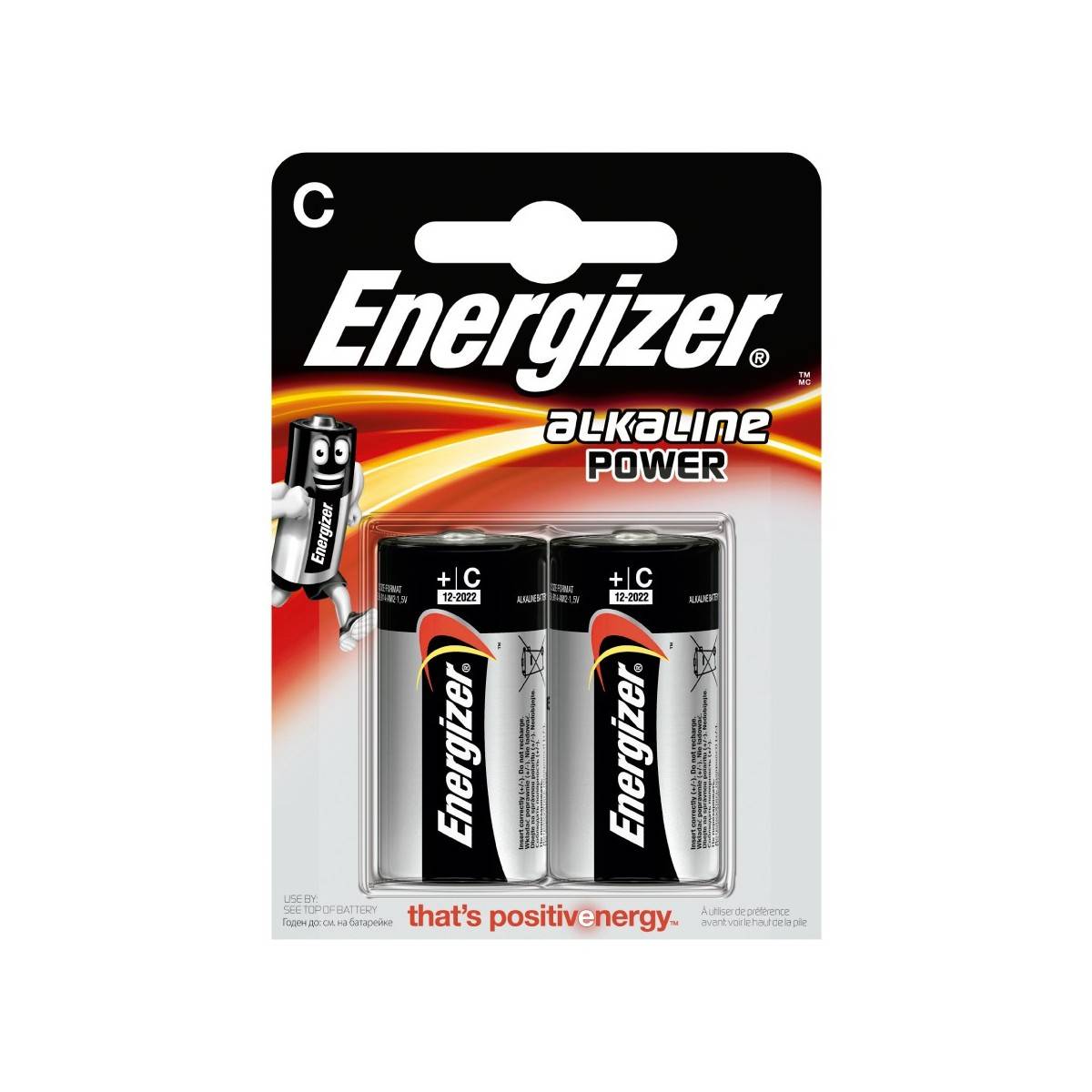 Energizer Alkaline Power LR14 (C) Blister à 2 stuks.