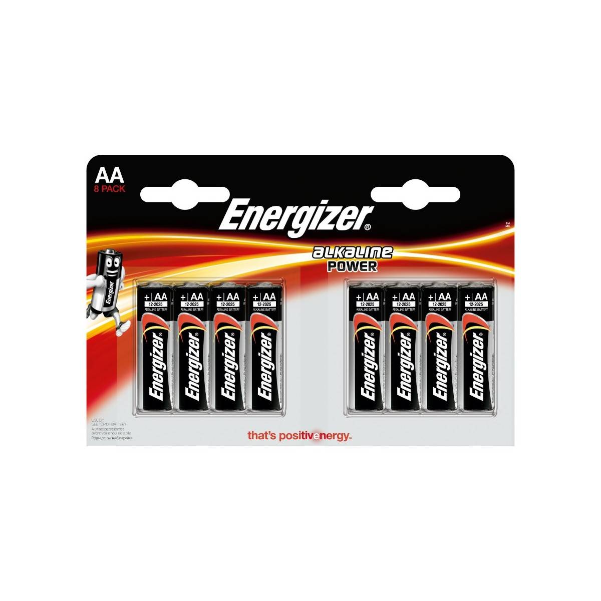 Energizer Alkaline Power LR6 (AA) batterij Blister à 8 stuks.