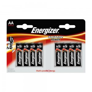 Energizer Alkaline Power LR6 (AA) batterij Blister à 8 stuks.