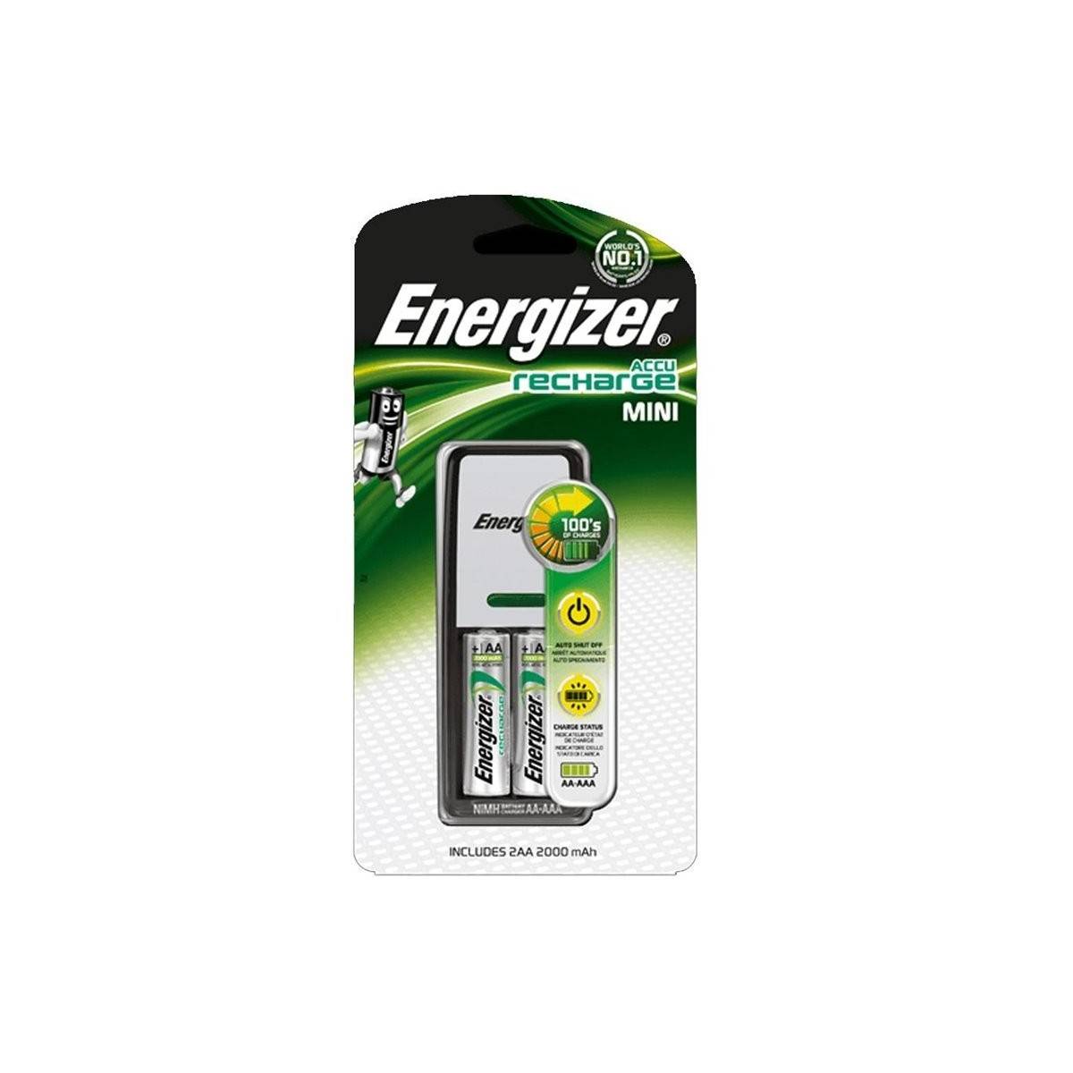 Energizer 2 HR03 (AAA) 700mAh batterijlader met 2 meegeleverde batterijen