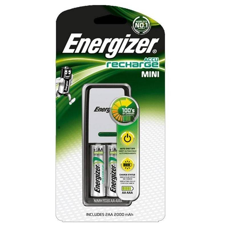 Energizer 2 HR03 (AAA) 700mAh batterijlader met 2 meegeleverde batterijen