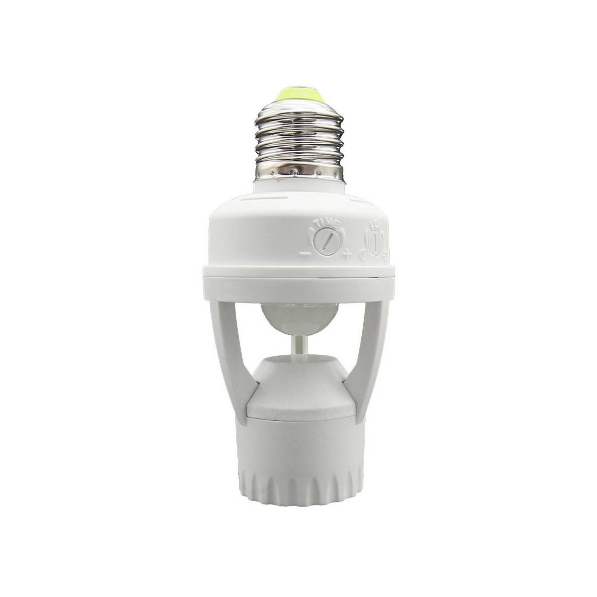 Adapter voor E27 LED lamp met PIR bewegingssensor