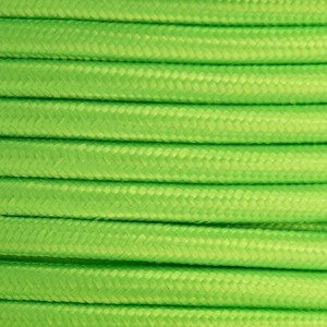 Decoratieve textiel elektrische kabelhaspel 2x0,75 fluorescerende kleuren