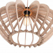 Houten hanglamp "Pili" - Ø 48cm - 1 x E27