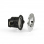 Inbouwspot LED 6W - CCT - TRIAC dimbaar - Ø68mm - IP65 - Chroom