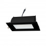 Rechthoekige LED inbouwspot - Kantelbaar - CCT 60W - Zwart - 100° LIFUD-driver