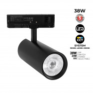 LED 3-fase Railspot - Instelbaar vermogen: 30W/ 34W/ 38W - CCT - CRI 90