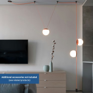 Configureerbare lamp "Axia 4" - KIT 12W bol lamp + geleidende textieltape + accessoires