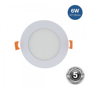 Inbouw ronde LED downlight 6W - 5 jaar garantie