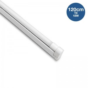 Kit voor buishouderstrip en LED buis T8 120cm 18W