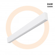 Lineair LED pendel- / opbouwarmatuur 24W - Slim - 80cm - 1700lm