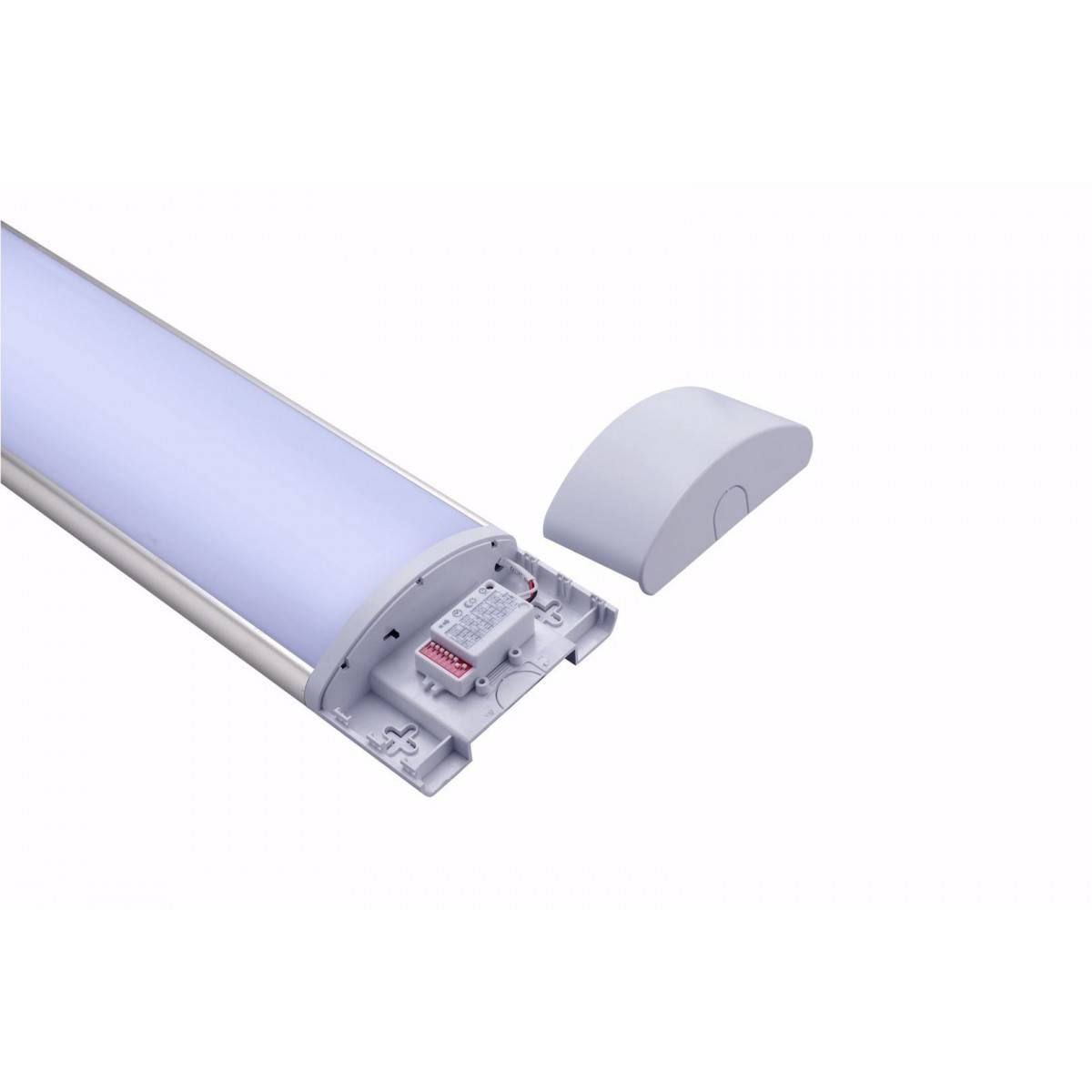 Luminaria lineal LED 120cm de alta potencia CCT con sensor