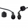 Guirnalda LED con cable negro 10 bombillas LED Multicolor - 8 metros