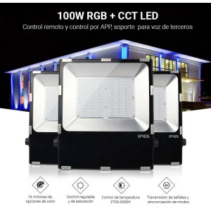 Proyector LED exterior 100W RGB+CCT | MI LIGHT