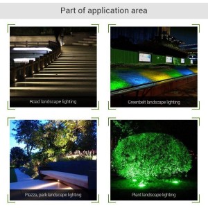 Proyector LED de jardín con pincho 15W RGB+CCT control RF/WiFi  | Mi Light | FUTC03