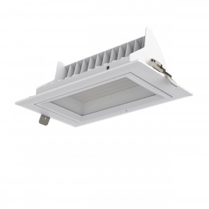 Downlight LED bascultante rectangular 38W 120° CCT SYSTEM