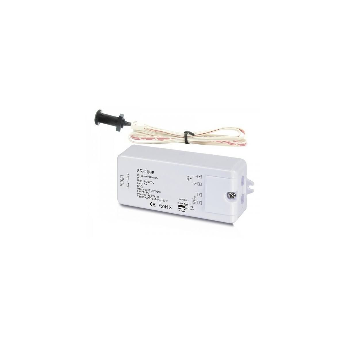 Interruptor con sensor por infrarrojos para 12-36V