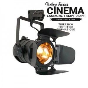 Foco de carril trifásico orientable "CINEMA" E27