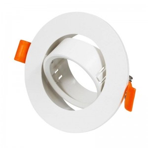 Aro downlight empotrable circular basculante GU10, MR16