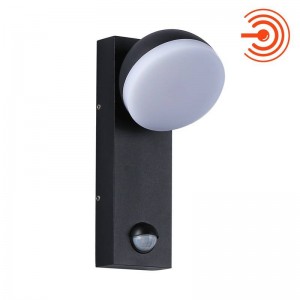 Aplique de pared exterior LED con sensor PIR "ATLAS" 10W IP54