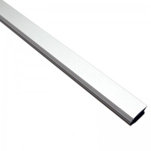 Perfil extrusionado de aluminio de superficie 17x8mm (Barra 2ml)