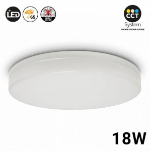 Plafón LED de superficie circular 18W