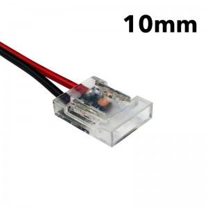 Conector para inicio de tiras LED COB monocolor de 10mm