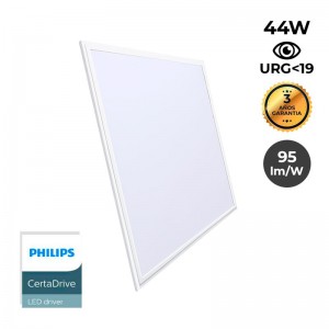 Pack de 12 Paneles LED slim 600x600x15mm 44W UGR19 Philips Driver