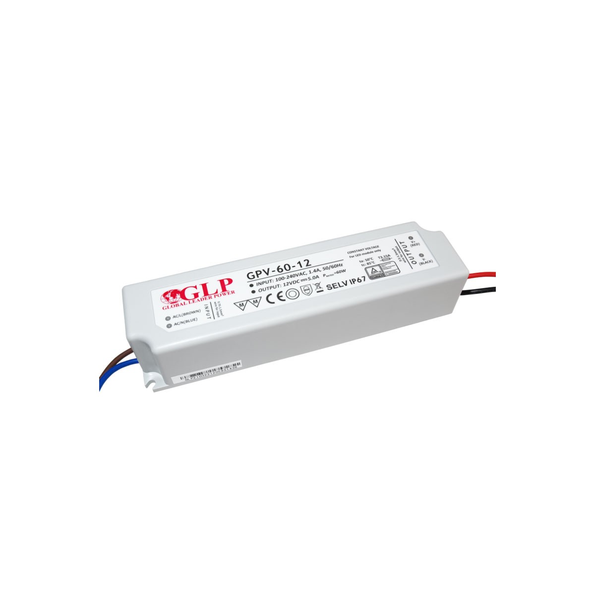 Fuente de alimentación LED de 60W 12V - GLP