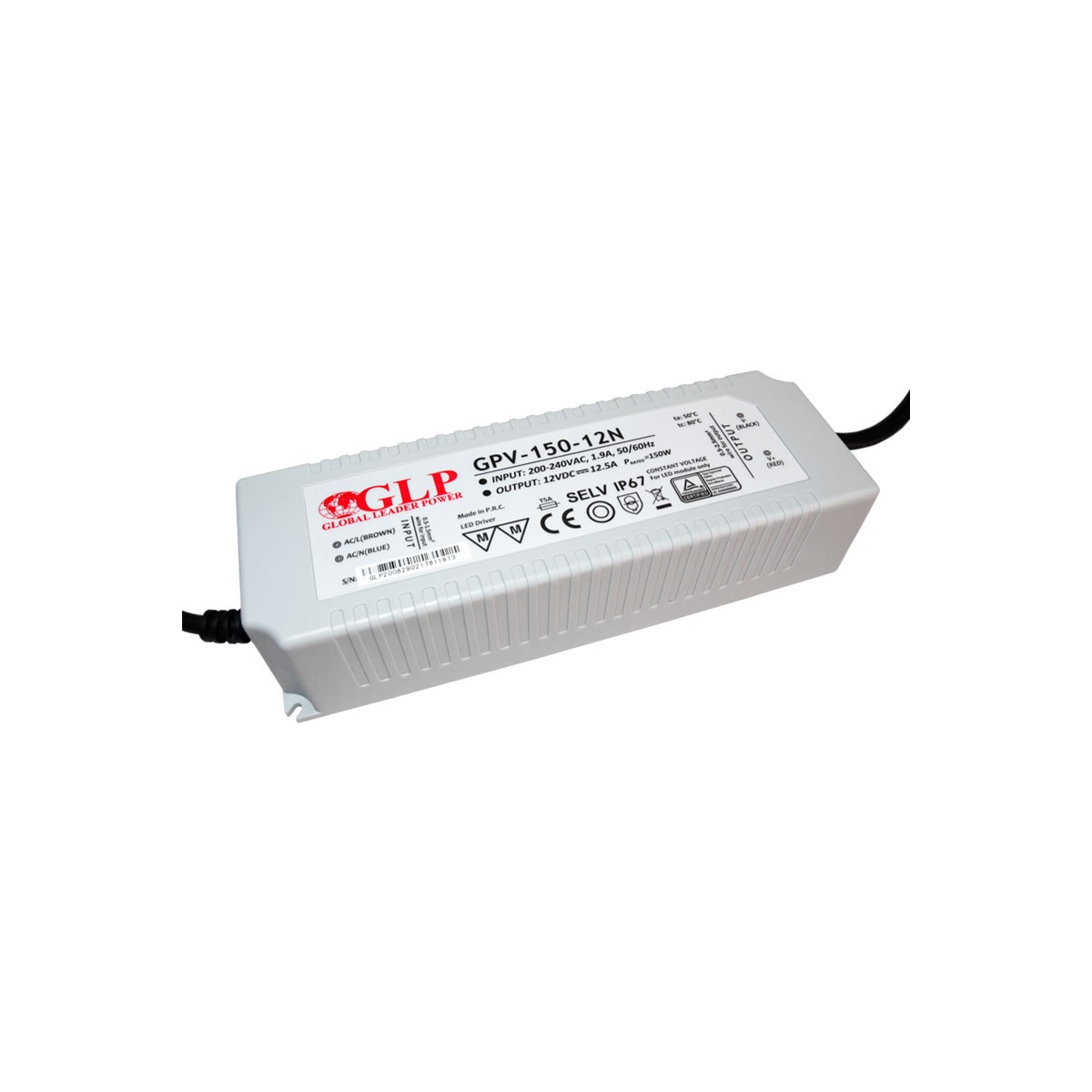 Fuente de alimentación LED de 150W  12V - GLP