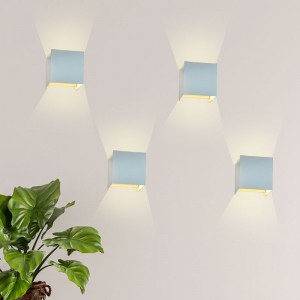 Pack de 4 Apliques de pared "KURTIN" 6W apertura de luz regulable