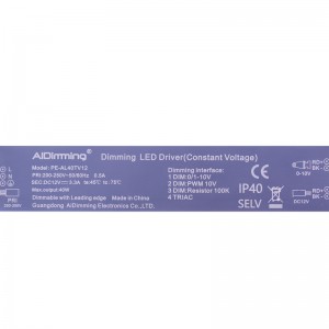 Driver Triac dimmable CV 12V 3.3A IP42