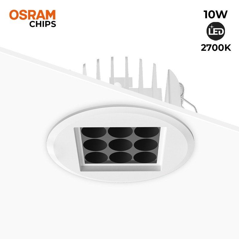 Downlight Led 10W 24º UGR18 Chip Osram