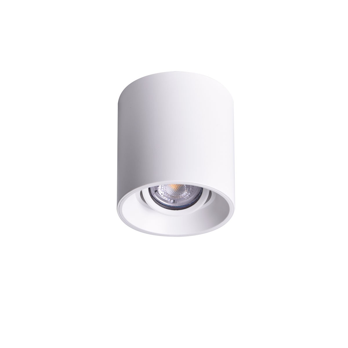 Aro downlight de superficie orientable GU10, MR16 PVC