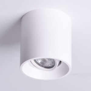 Aro downlight de superficie orientable GU10, MR16 PVC