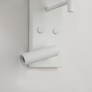 Aplique + foco de pared direccionable