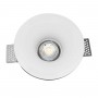 Aro downlight empotrable redondo de Escayola GU10 trimless