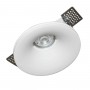 Aro downlight empotrable redondo de Escayola GU10 trimless