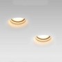 Aro downlight empotrable redondo de Escayola GU10 trimless