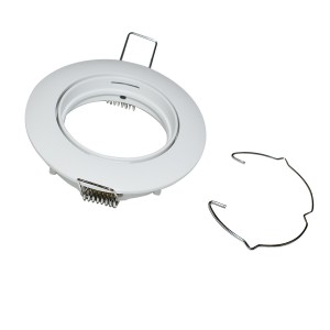 Aro downlight empotrable circular basculante para bombilla GU10 / GU5.3