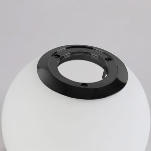 Aplique de pared con Bola 40W - IP44_ NEGRO