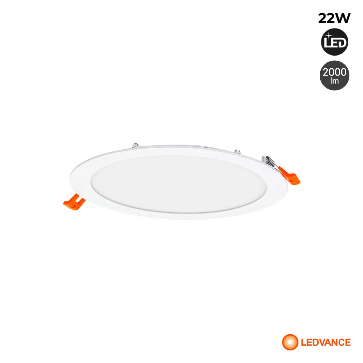 Downlight LED LEDVANCE Slim - Gama ESSENTIAL -22W - 3000K - Corte Ø 200mm