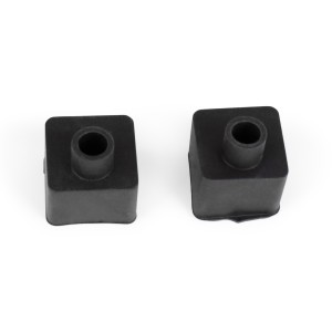 Tapa inicio/fin negra para funda flexible de silicona 16x16mm - WOS1616