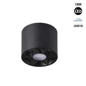 Aplique de teto LED 8W - UGR18 - Driver Eaglerise