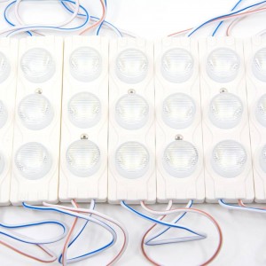 20 MODUŁÓW LED STRIP 2,5W 230V-AC 3xSMD3030 IP65 KĄT ZAMKNIĘTY 15º ZIMNA BIEL 6200ºK