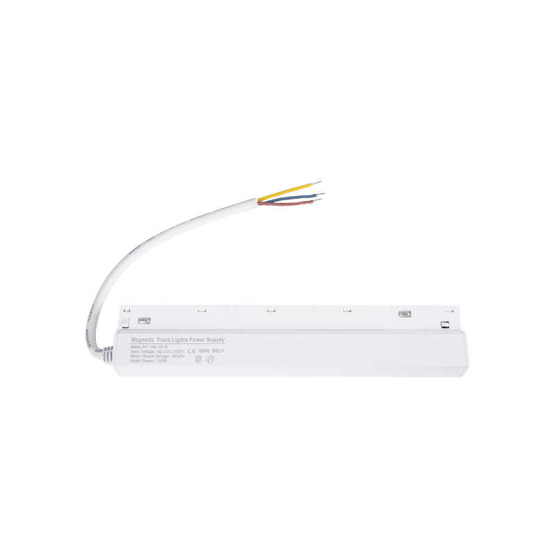 Fuente de alimentación para carril magnético 48V 100W - Blanco