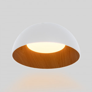 Lámpara de techo LED CCT 24W - Efecto madera - ø50cm